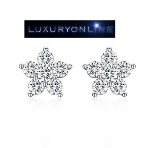 GORGEOUS! Simulated Diamond Stud Star Earrings