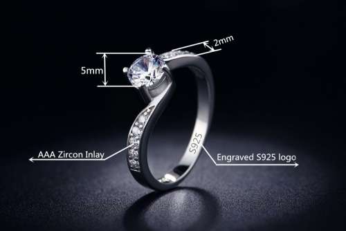 AMAZING! Ring With 11 1,75 Carrot Hand Crafted Simulated Diamonds Size 6; 7; 9 US