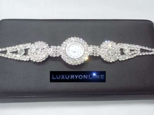 GORGEOUS! Simulated Diamond Ladies' Bracelet Watches