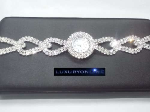 GORGEOUS! Simulated Diamond Ladies' Bracelet Watches