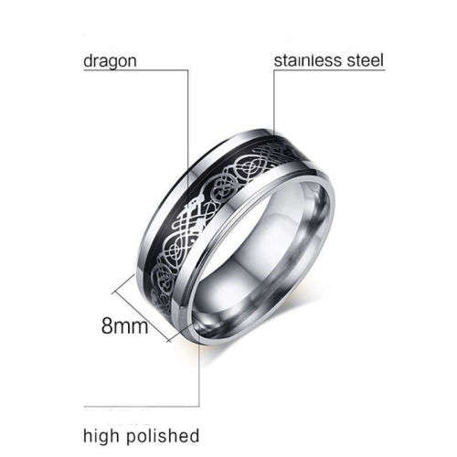 100% Pure Titanium Celtic Ring Size 10; 11; 12 US