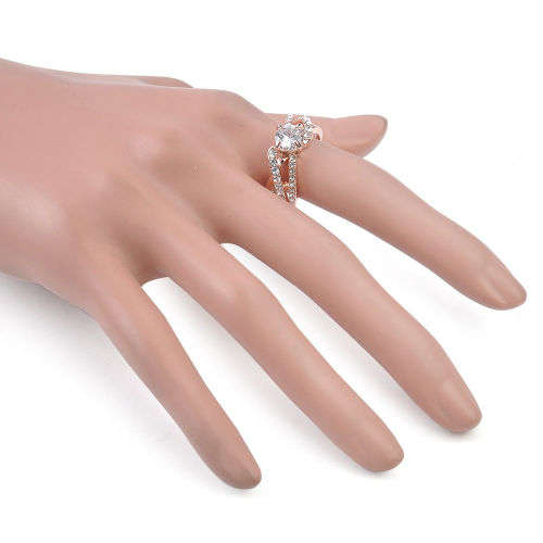 DAZZLING! Hand Crafted Ring With 29  0.75 Carat Simulated Diamonds Ring Size 6; 7; 9 US