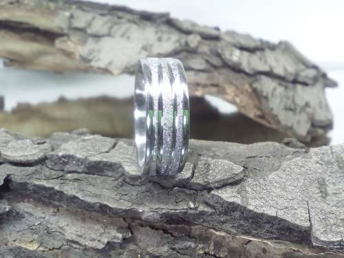 100% Pure Titanium Men's Ring Size 10 US (Silver)