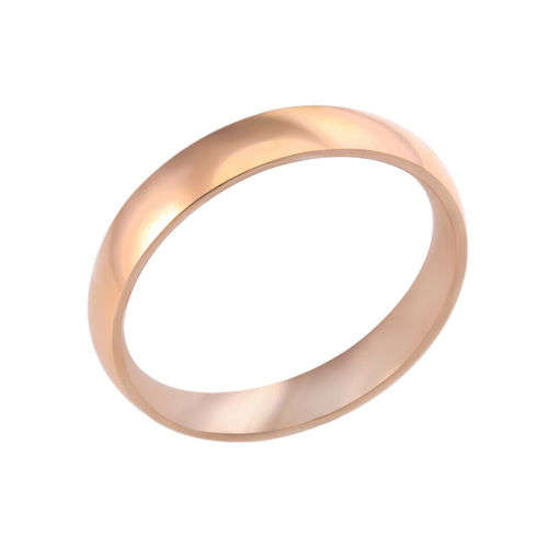 AWESOME! ! 4 mm Rose Gold 100% Titanium Ring Size 7; 13 US