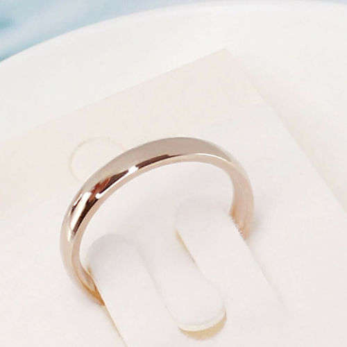 AWESOME! ! 4 mm Rose Gold 100% Titanium Ring Size 7; 13 US