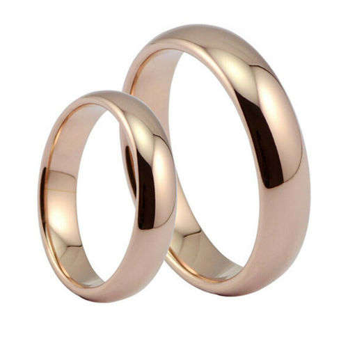 AWESOME! ! 4 mm Rose Gold 100% Titanium Ring Size 7; 13 US