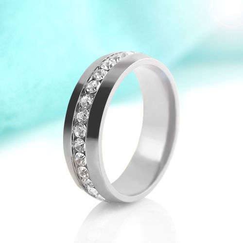 STUNNING! 6 mm Silver 100% Titanium Ring Size 13 US