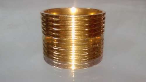 100% Pure Titanium Men's Ring Size 10 US (Gold)