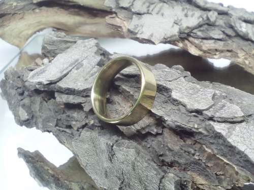 100% Pure Titanium Men's Ring Size 12 US (Gold)