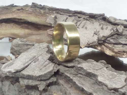100% Pure Titanium Men's Ring Size 12 US (Gold)