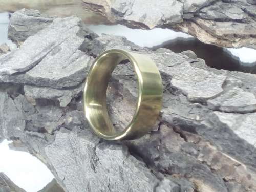 100% Pure Titanium Men's Ring Size 12 US (Gold)