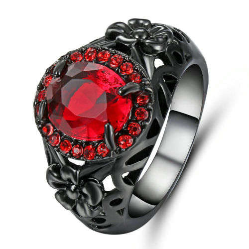 AMAZING! 2.25 Carat  Simulated Ruby Ring Size 9 US