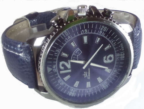 Genuine Pilot Men's Watch (Blue) 55 mm