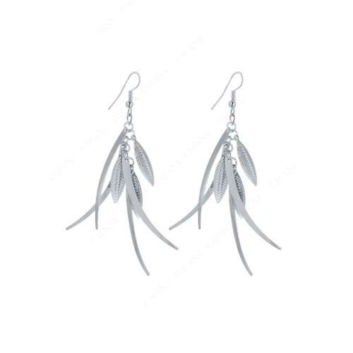 BEAUTIFUL! Multi Strand Indian Leaf Drop Earrings **R 299** (Silver)