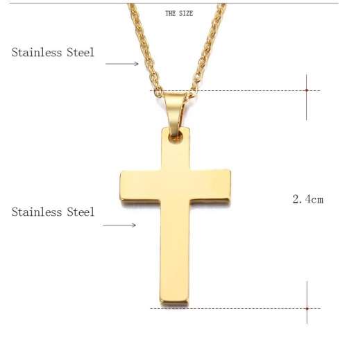 Titanium Cross Necklace **R 699**  (GOLD)