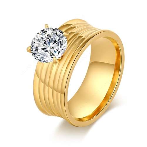 SPARKLING! 100% Titanium Princess Cut Ring With Simulated Diamond Size 8; 9; 10 US