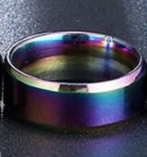 Titanium Ring Multi color  8 mm **R 799** Size 11 US / V / 21