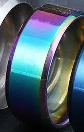 Titanium Ring Multi color  8 mm **R 799** Size 11 US / V / 21