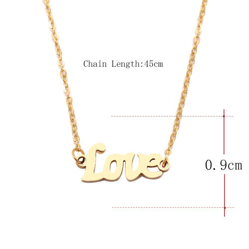 Titanium "Love" Necklace 45 cm *R 599* (SILVER)