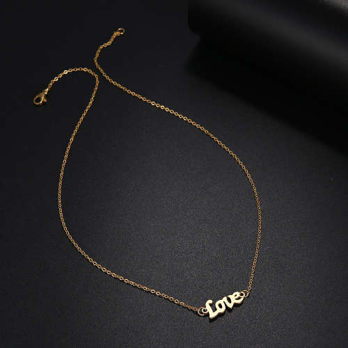 Titanium "Love" Necklace 45 cm *R 599* (SILVER)