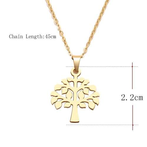 Titanium "Tree Of Life" Necklace 45 cm   **R 499** (SILVER)