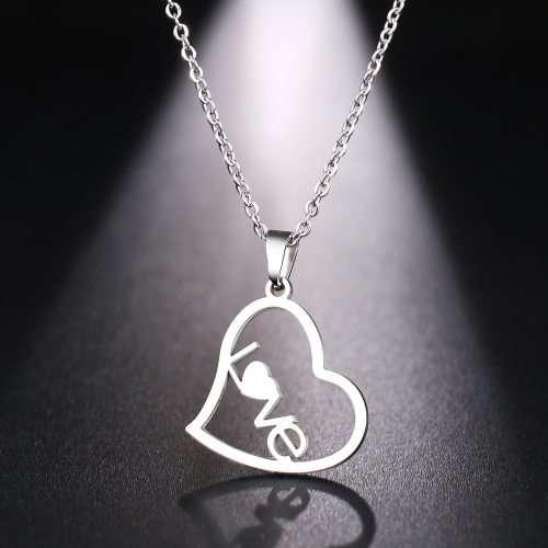 Titanium "Love Heart" Necklace GOLD 45 cm *R 599*