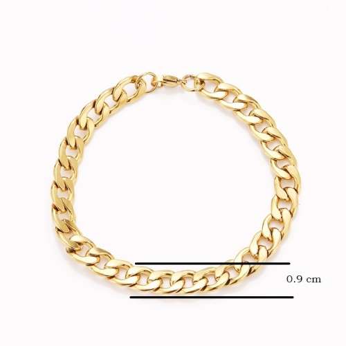 Retail Price:R1 499 (NEVER FADE) Titanium Cuban Link  Men's Bracelet 22 cm (GOLD ONLY)