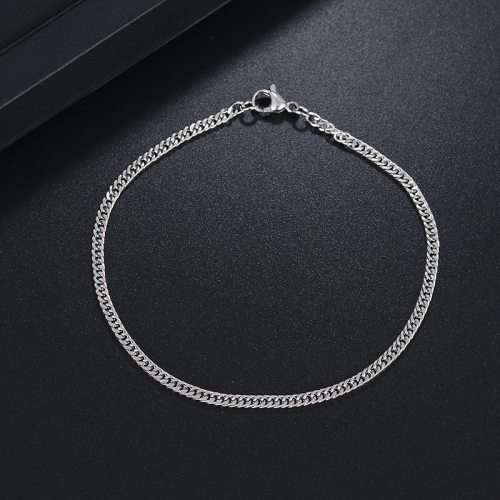 Retail Price: R 1099 (NEVER FADE)Titanium Fine Curb Chain Bracelet 22 cm (GOLD ONLY)