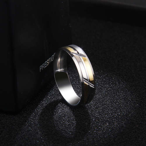 Titanium Ring (Two Tone) 6 mm **R 899** Size 11 US
