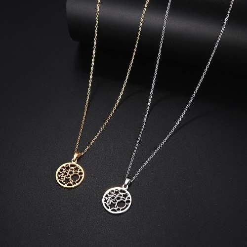 Titanium Round "Moon & Stars" Necklace 45 cm *R 599*