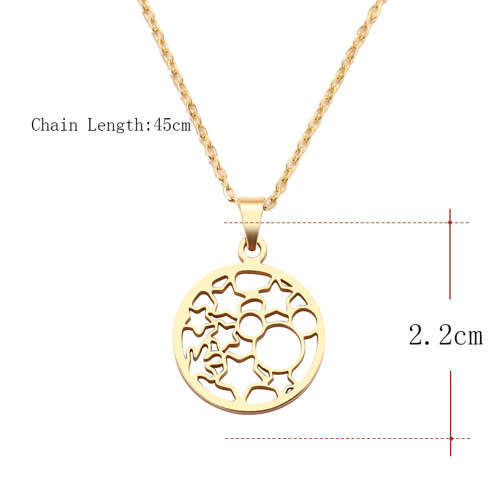 Titanium Round "Moon & Stars" Necklace 45 cm *R 599*