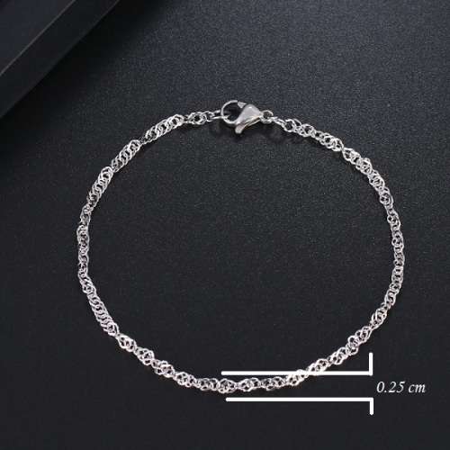 Titanium Singapore Bracelet 22 cm **R 699** (SILVER)