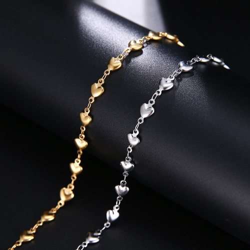Titanium Heart Bracelet 22 cm **R 799** (GOLD)