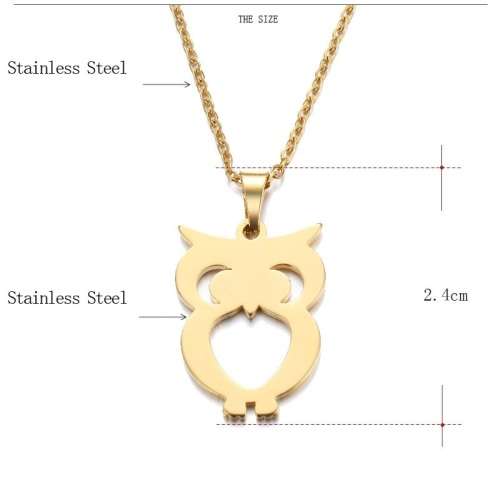 Titanium "Owl" Necklace Silver 45 cm *R 599*