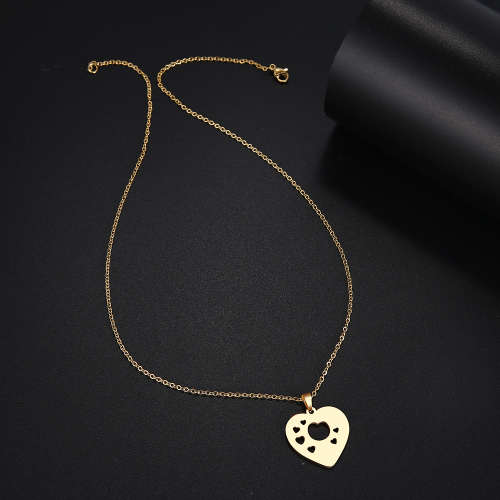 Titanium "Heart in Hearts" Necklace **R 699** (SILVER)