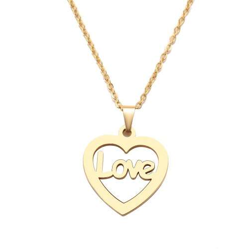 Titanium "Love Heart" Necklace 45 cm **R 899** (SILVER)