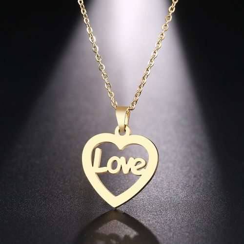 Titanium "Love Heart" Necklace 45 cm **R 899** (SILVER)