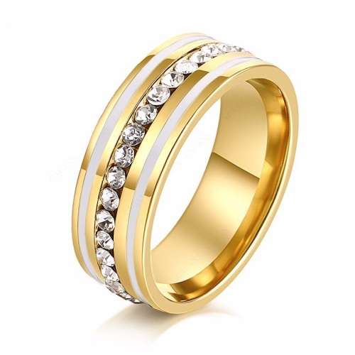 RETAIL PRICE:R1 799(NEVER FADE) Titanium Ring 8 mm Size 10 US (WHITE AND GOLD ONLY)