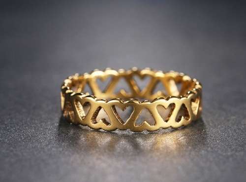 Titanium Heart Ring Size 10 US *R 999* SILVER