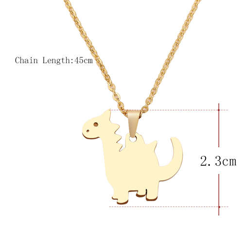 Titanium *Dinosaur* Necklace 45 cm (SILVER) *R 599*