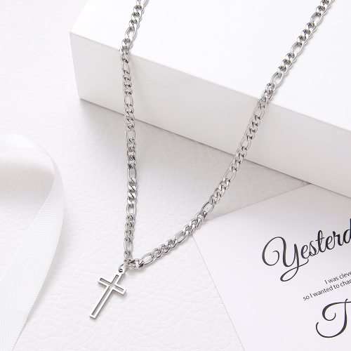 Retail Price:R1 299(NEVER FADE) Titanium *Cross* Necklace 50 cm (SILVER ONLY)