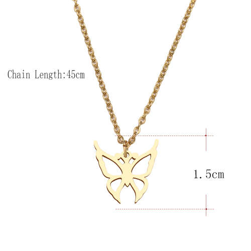 Titanium *Butterfly* Necklace 45 cm (SILVER) *R 599*