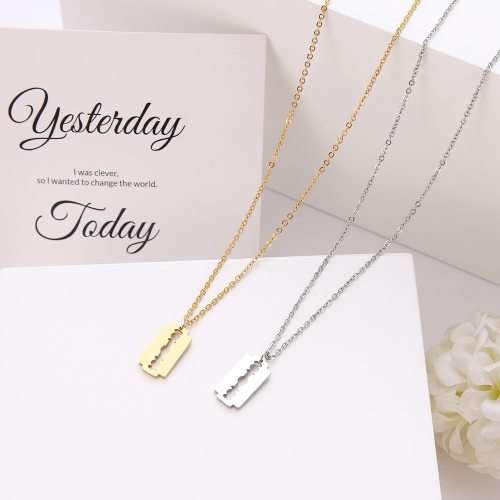 Titanium "Blade" Necklace 45 cm *R 599* (SILVER&GOLD)