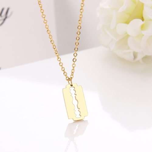 Titanium "Blade" Necklace 45 cm *R 599* (SILVER&GOLD)