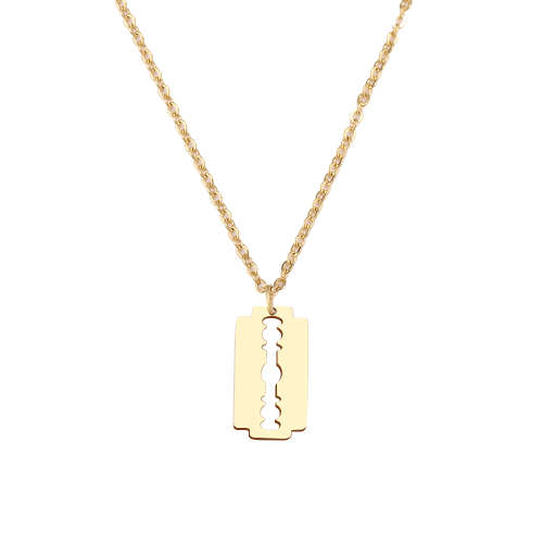 Titanium "Blade" Necklace 45 cm *R 599* (SILVER&GOLD)