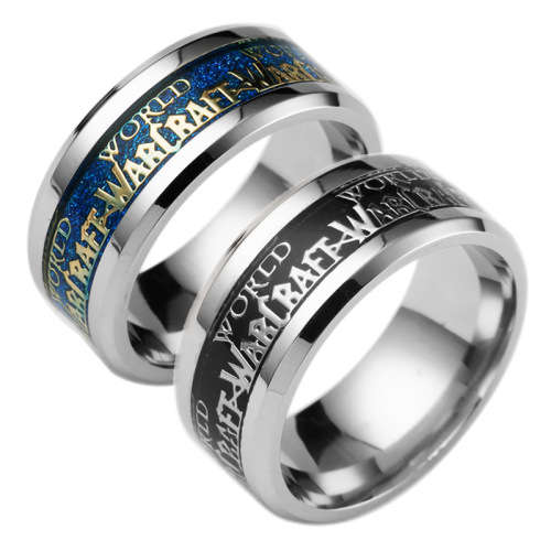 Official "World of Warcraft" Collect-able  Ring Size 10 US *R 599* (SILVER AND BLUE)