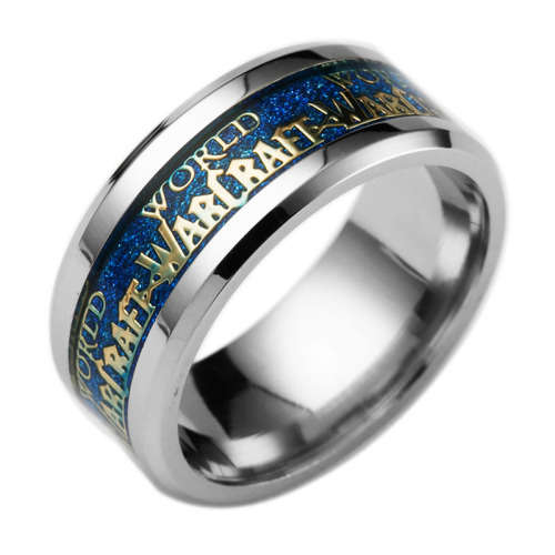 Official "World of Warcraft" Collect-able  Ring Size 10 US *R 599* (SILVER AND BLUE)