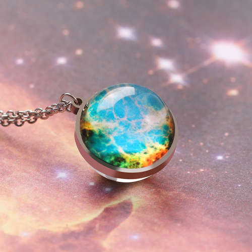 Titanium "Nebula Galaxy " Necklace 45 cm R 699** (BLUE)