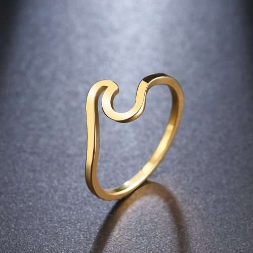 RETAIL PRICE:R 999 (NEVER FADE)Titanium Wave Ring Size 8 US (SILVER ONLY)