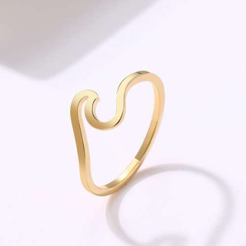 RETAIL PRICE:R 999 (NEVER FADE)Titanium Wave Ring Size 8 US (SILVER ONLY)